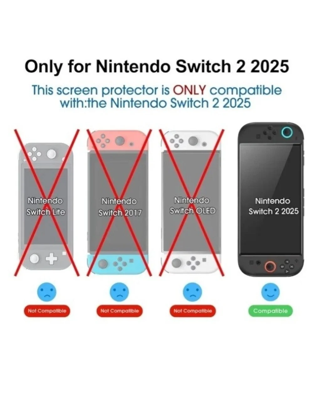 Screen Protector for Nintendo Switch 2 - 3 Pack Tempered Glass AmFilm